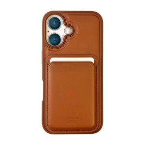 قاب چرمی مدل جاکارتی مناسب برای گوشی موبایل iphone 16
